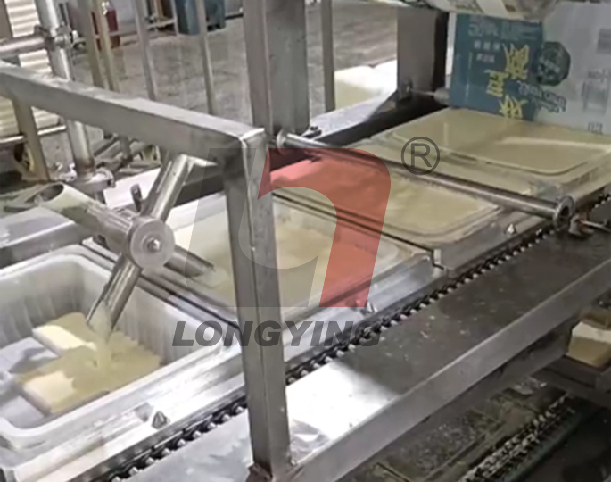 龙应大方盒豆腐全自动灌装封口机