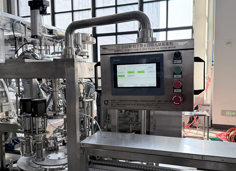 2头自立袋灌装旋盖机