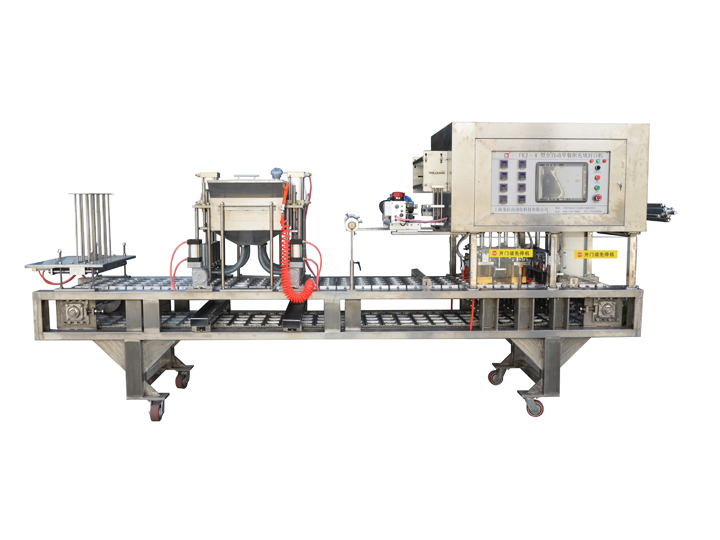 龙应连续式三角盒粽子封口机